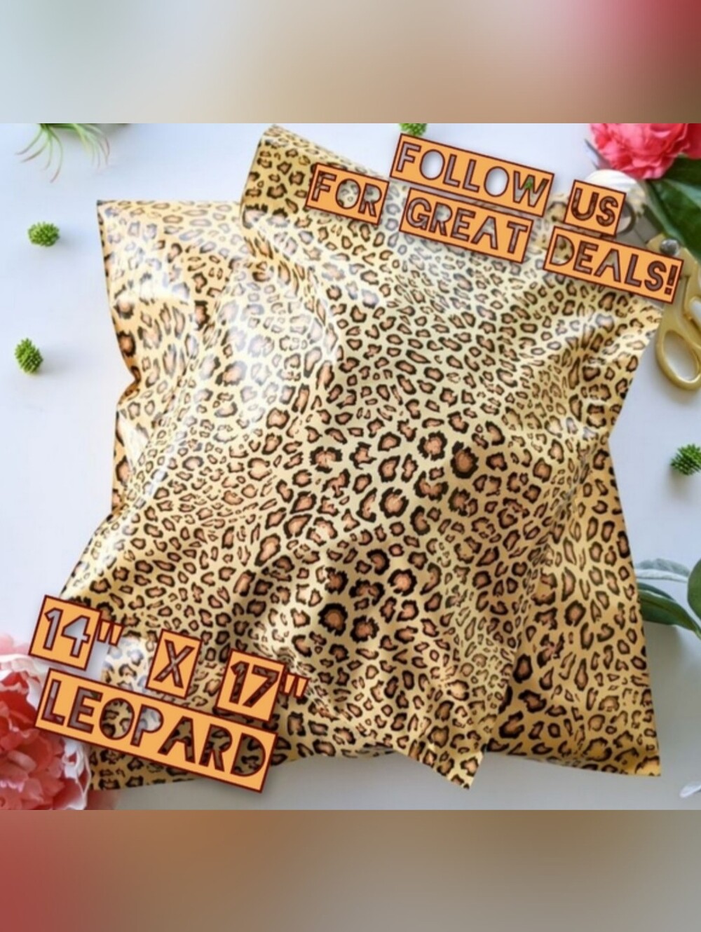 NEW 14"x17" Polymailers (20x) - Leopard